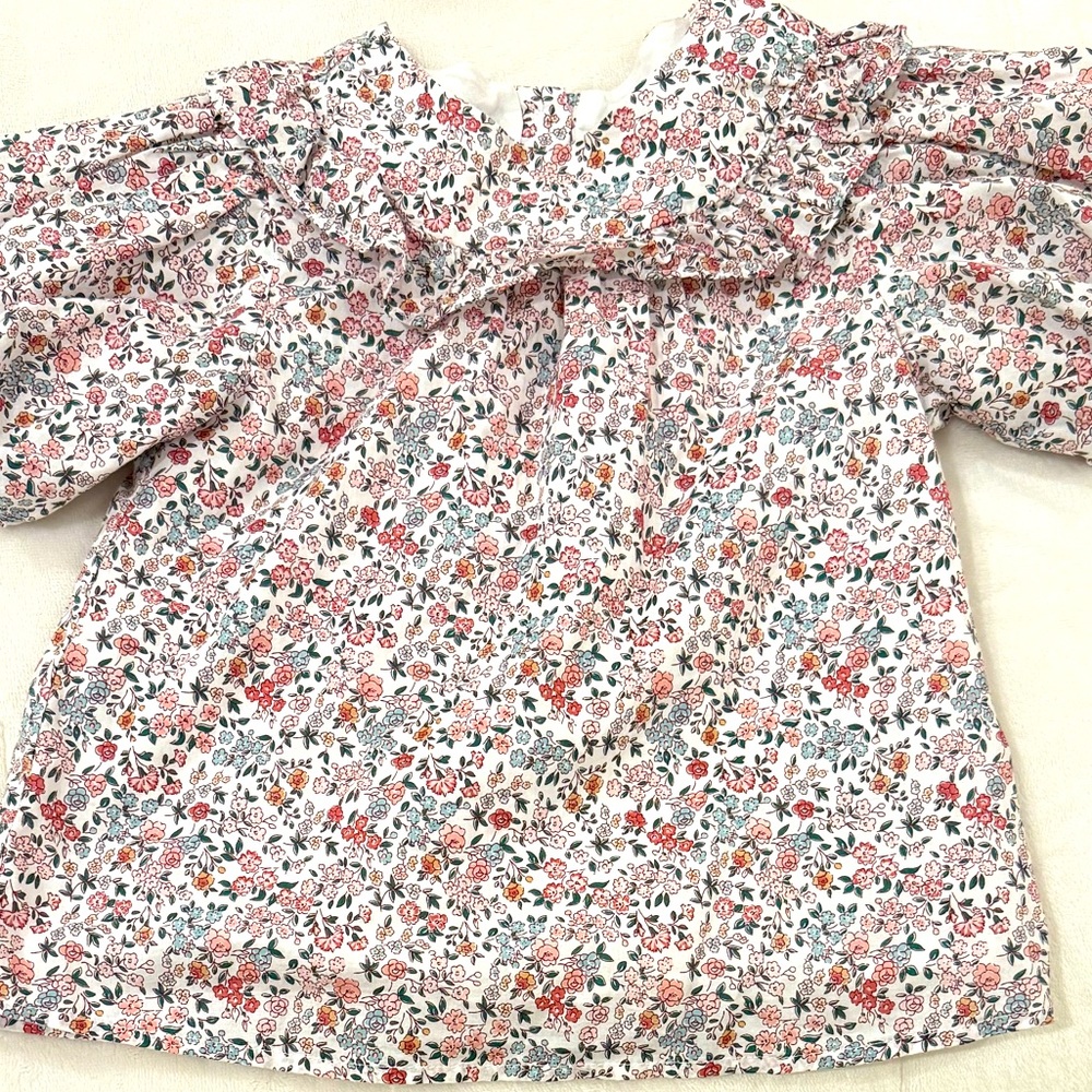 Janie & Jack Floral Print Top
Girls Size 7

(matches dress jumper also listed)